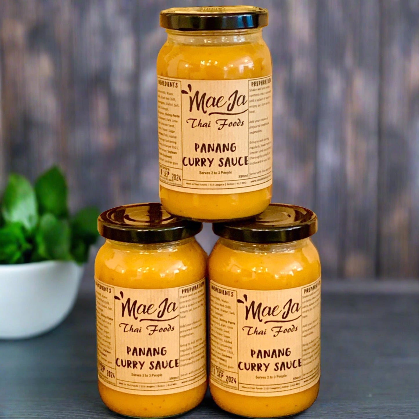 Panang Thai Curry Sauce - Three Jar Pack - Mae Ja