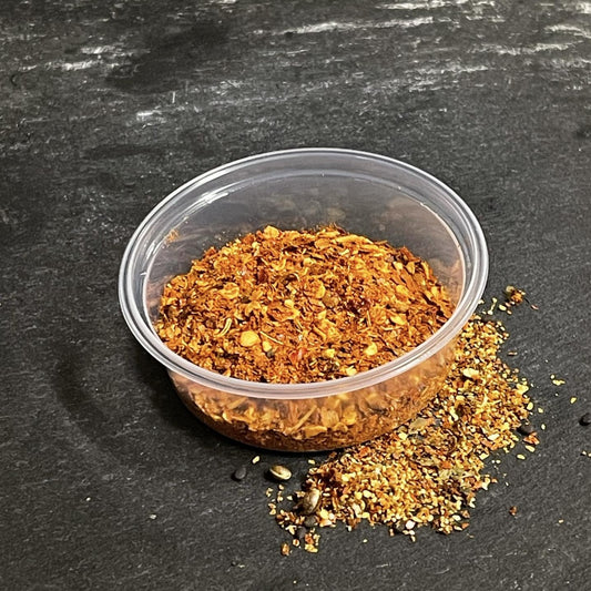 Spicy Thai dried chili flakes by mae ja thai foods online