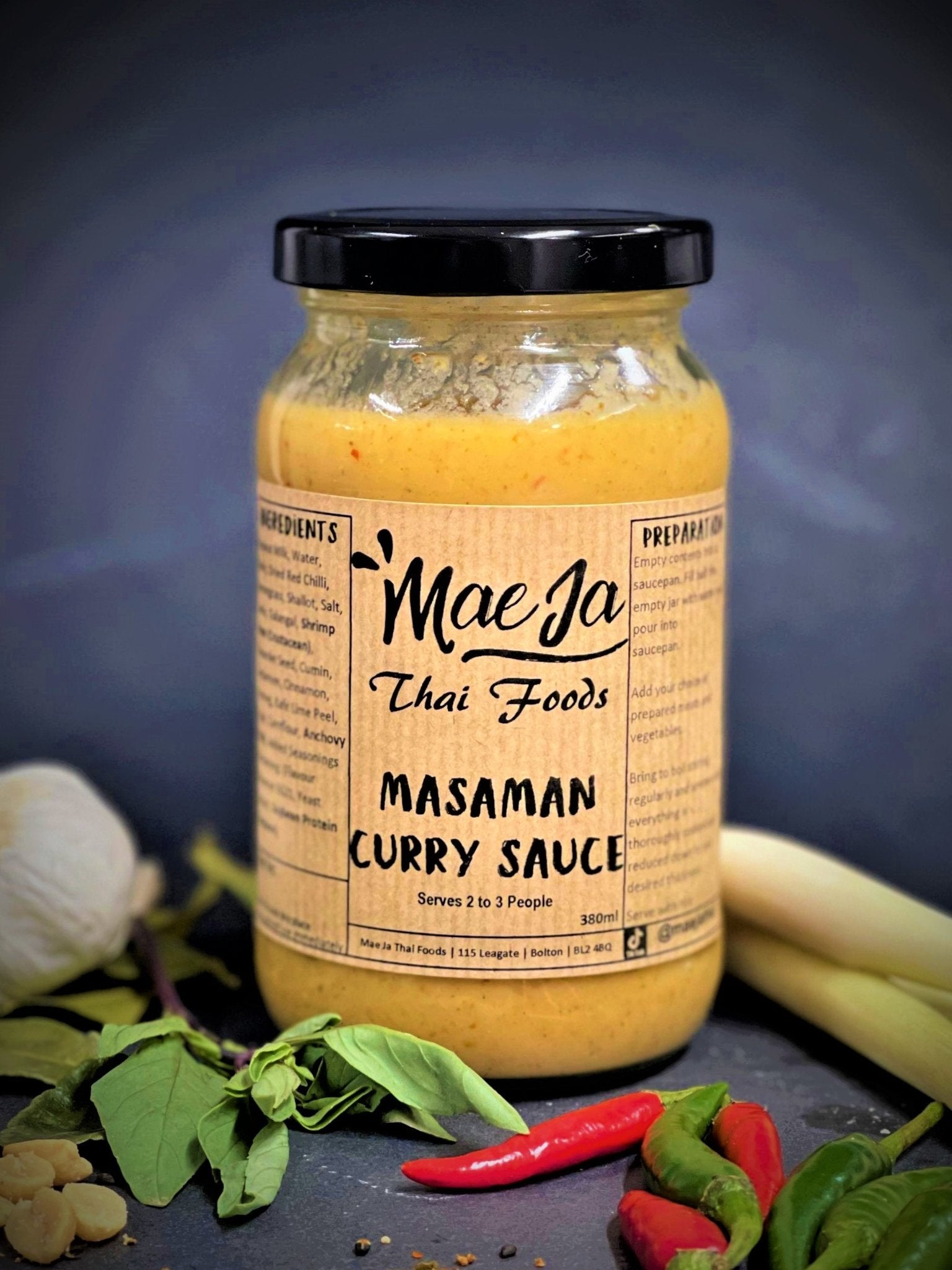 Thai Masaman Curry Sauce in a Jar