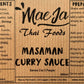Masaman Thai curry sauce ingredients mae ja thai food online.